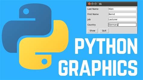 how to create graphics in python