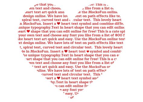 how to create heart in text