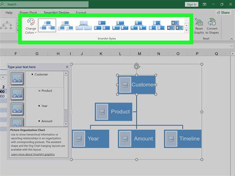 how to create hierarchy chart in excel from data