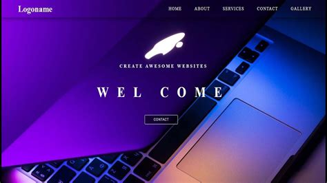 how to create home page in html and css with source code