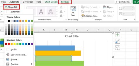 how to create horizontal bullet chart in excel