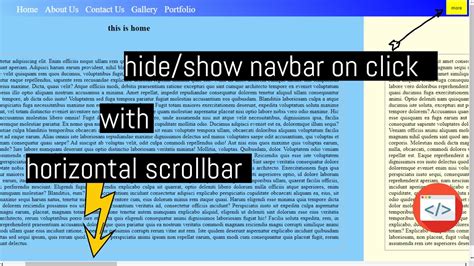 How To Create Horizontal Scrollbar In Html
