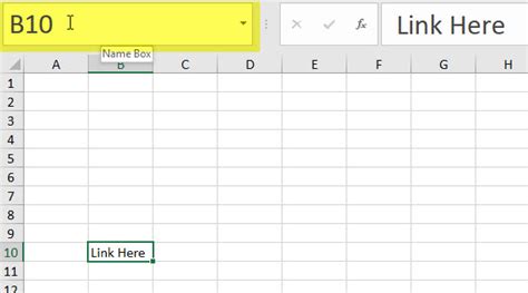 how to create hyperlink to a specific cell in excel