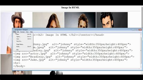 How To Create Image Slideshow In Html Using Notepad