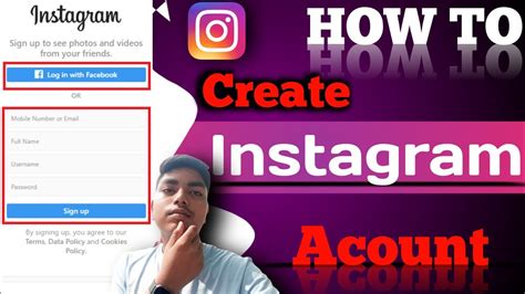 how to create instagram account without confirmation code