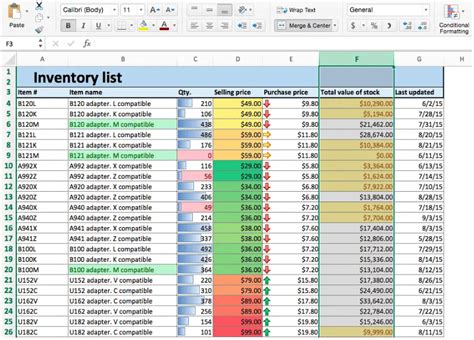 How To Create Inventory Sheet In Excel