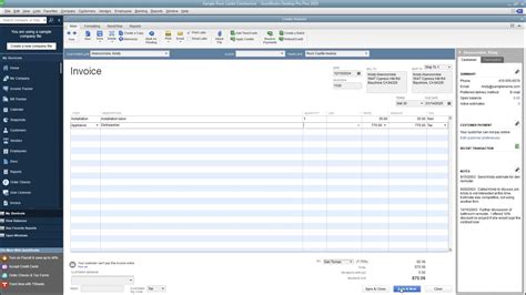 how to create invoice in quickbooks desktop