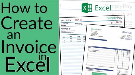 how to create invoice software in excel