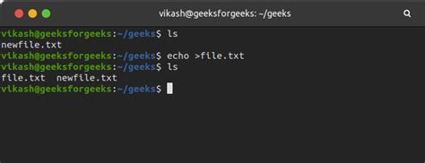 how to create js file in linux terminal