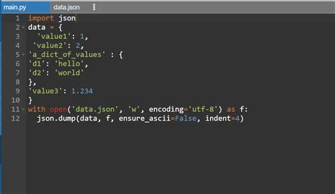 How To Create Json Data File