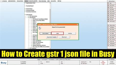 How To Create Json File In Busy Software