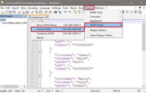 How To Create Json File With Notepad