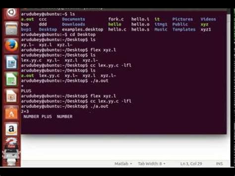 How To Create Lex File In Ubuntu