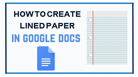 How To Create Lined Paper On Google Docs