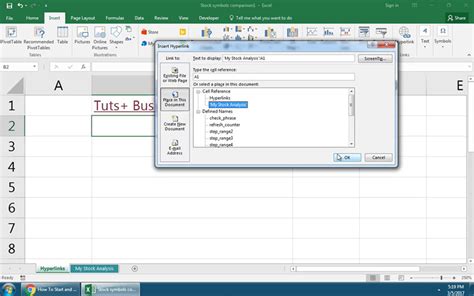 how to create link for excel spreadsheet