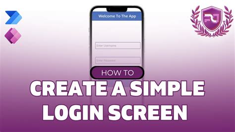 how to create login in power apps