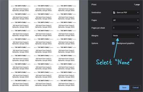 how to create mailing labels in google docs