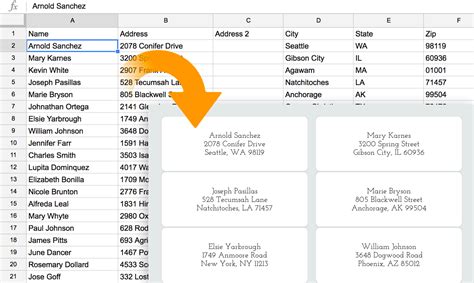 How To Create Mailing Labels With Excel Spreadsheet