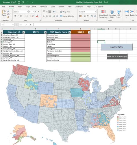 how to create map chart in excel 365