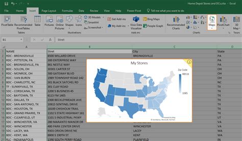 How To Create Map From Excel Data