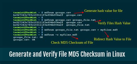 How To Create Md5 File In Linux