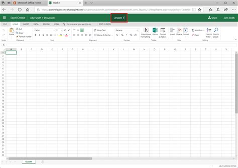 how to create microsoft excel sheet online