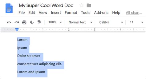 how to create multilevel list in google docs