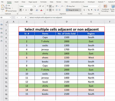 how to create multiple cells in excel