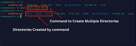 how to create multiple directories linux