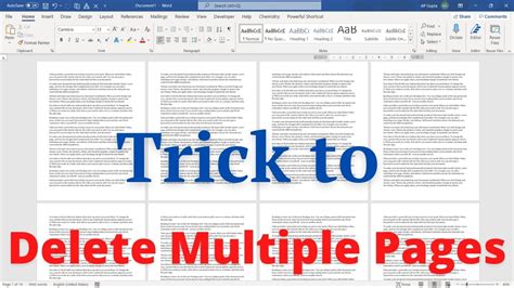 how to create multiple pages in ms word