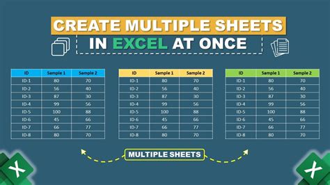 How To Create Multiple Sheets In Excel Using Vbscript