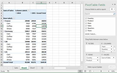 How To Create Nested Tables In Excel