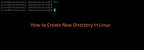 how to create new directory in linux terminal