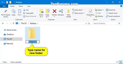 how to create new folder in computer windows 10