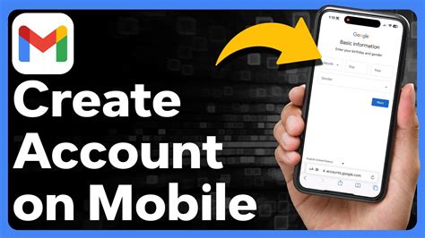 how to create new gmail in mobile