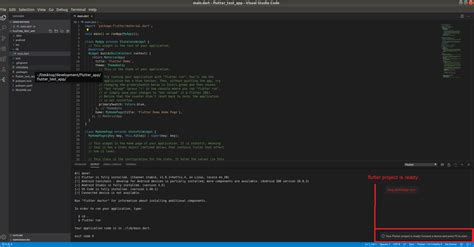 how to create new project in visual studio code flutter
