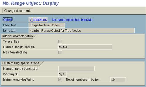how to create number range object in sap abap