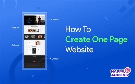 how to create one page website in wordpress