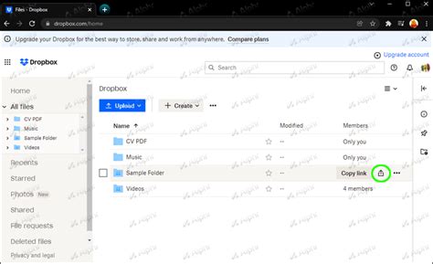 how to create password protected folder in dropbox
