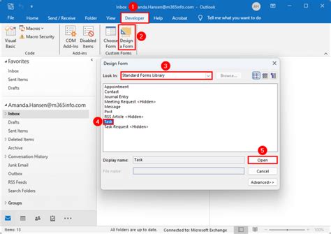 How To Create Personal Forms Library In Outlook