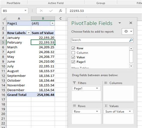 how to create pivot table from multiple sheets in excel 2016