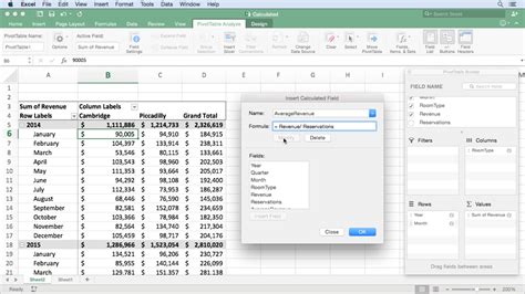 how to create pivot table in excel for mac