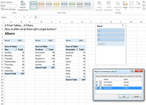 how to create pivot table in excel in same sheet