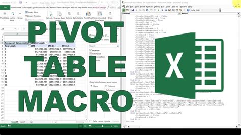 How To Create Pivot Table In Excel With Macro