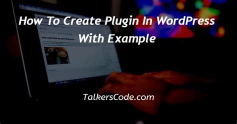 how to create plugin in wordpress with example