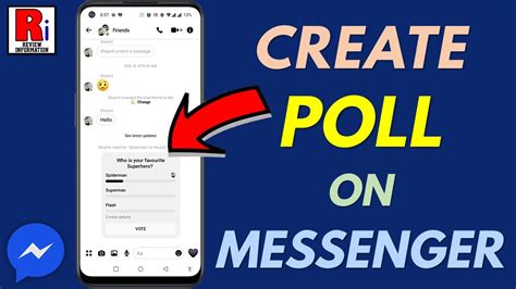 how to create poll in messenger android
