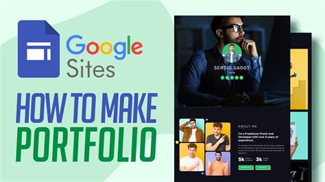 how to create portfolio using google sites