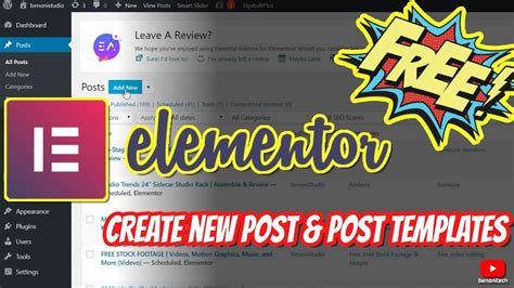How To Create Post In Elementor