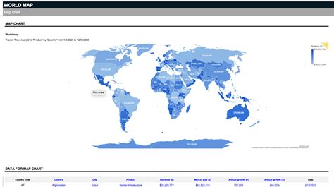 how to create powerpoint world maps with excel data