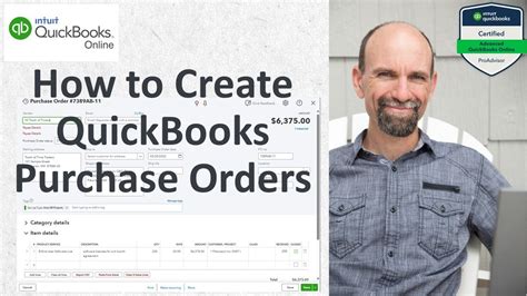 how to create purchase orders in quickbooks
